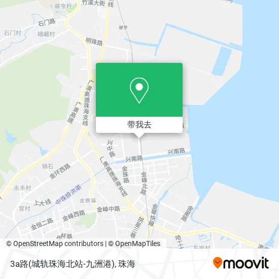 3a路(城轨珠海北站-九洲港)地图