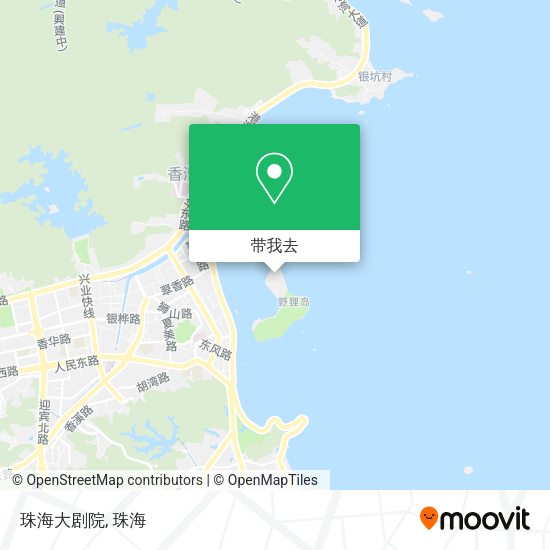 珠海大剧院地图