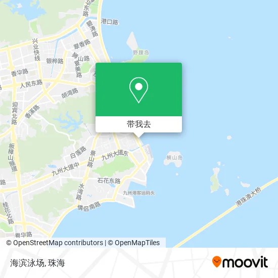 海滨泳场地图