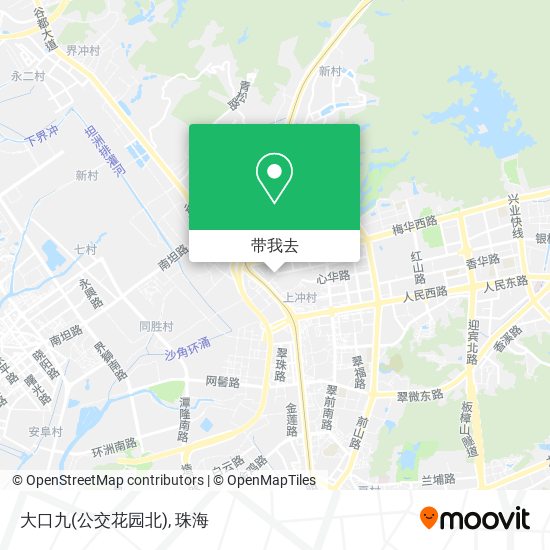 大口九(公交花园北)地图