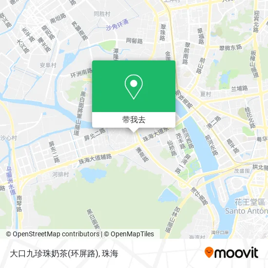 大口九珍珠奶茶(环屏路)地图