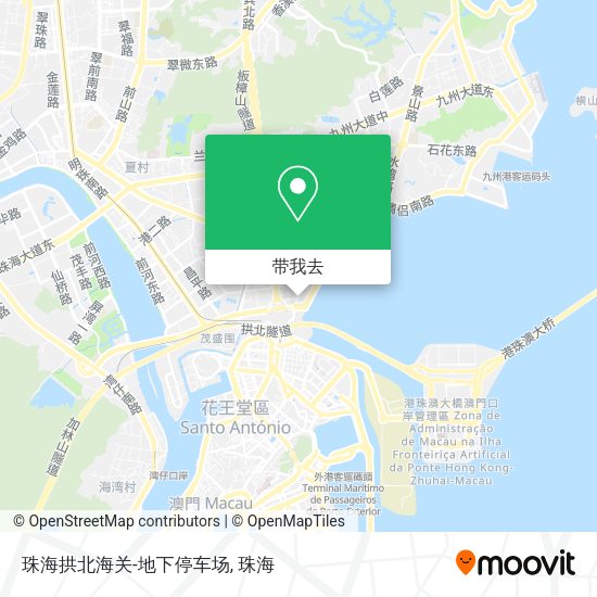 珠海拱北海关-地下停车场地图