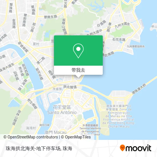 珠海拱北海关-地下停车场地图