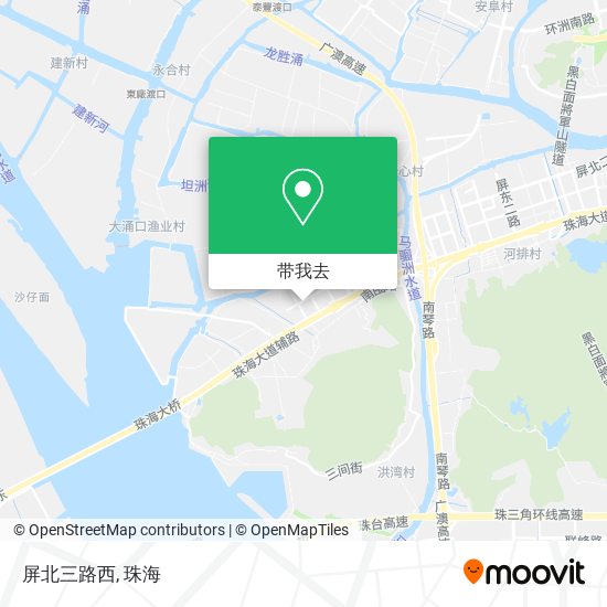屏北三路西地图