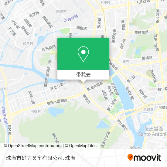 珠海市好力叉车有限公司地图