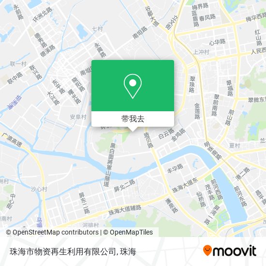 珠海市物资再生利用有限公司地图