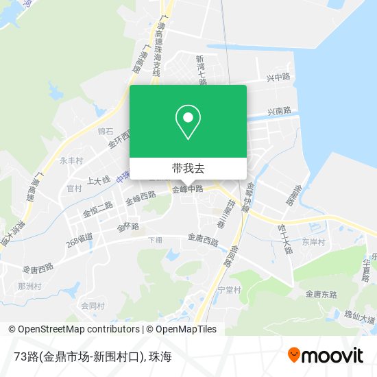 73路(金鼎市场-新围村口)地图