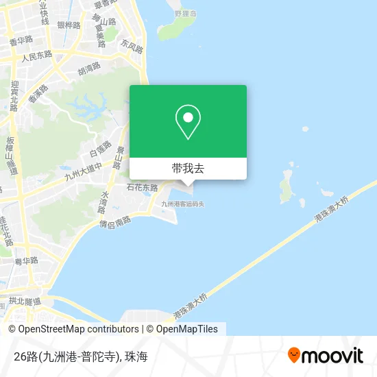 26路(九洲港-普陀寺)地图