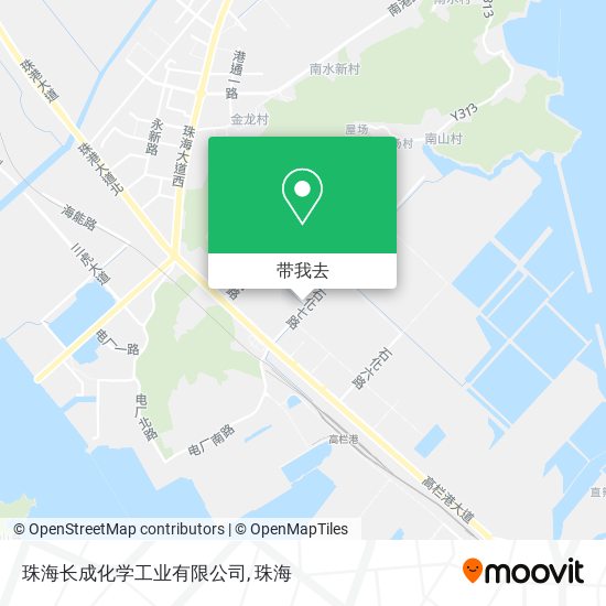 珠海长成化学工业有限公司地图
