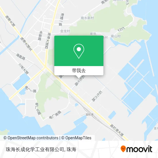 珠海长成化学工业有限公司地图