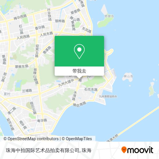 珠海中拍国际艺术品拍卖有限公司地图