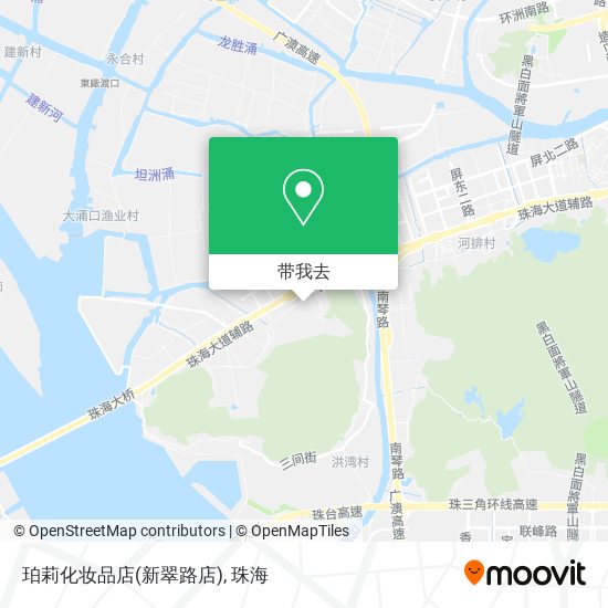 珀莉化妆品店(新翠路店)地图