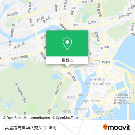 昌盛路与世华路交叉口地图