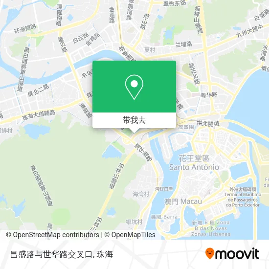 昌盛路与世华路交叉口地图