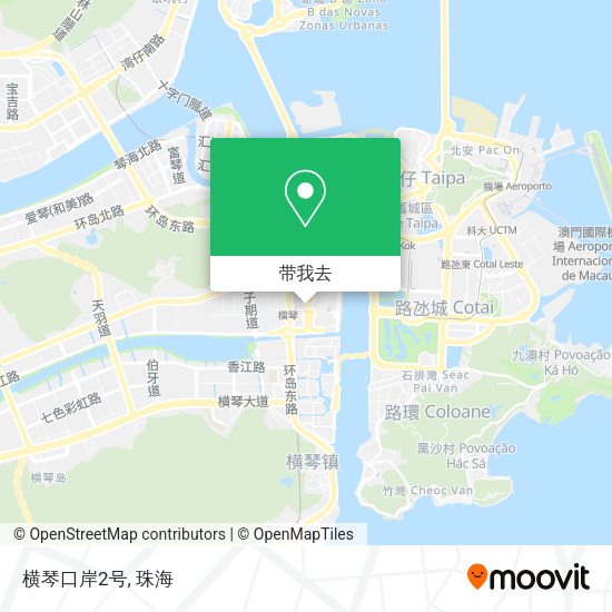 横琴口岸2号地图