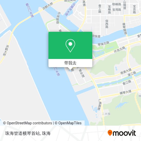 珠海管道横琴首站地图