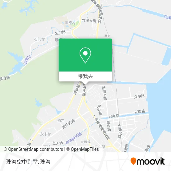 珠海空中别墅地图