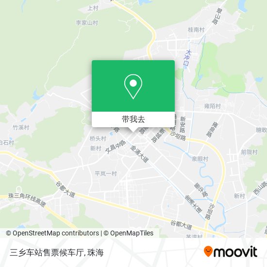 三乡车站售票候车厅地图