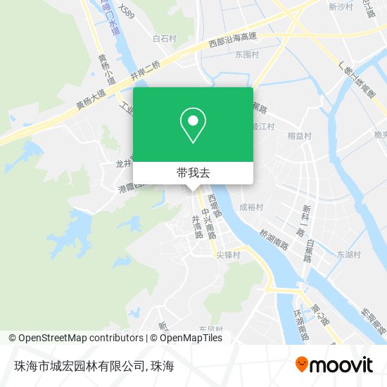 珠海市城宏园林有限公司地图