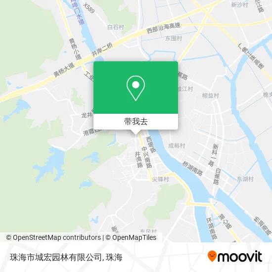 珠海市城宏园林有限公司地图