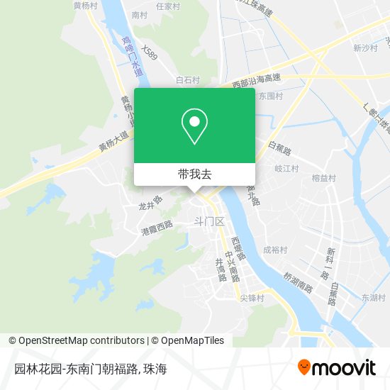 园林花园-东南门朝福路地图