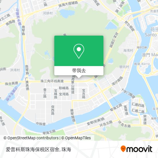 爱普科斯珠海保税区宿舍地图