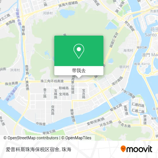 爱普科斯珠海保税区宿舍地图