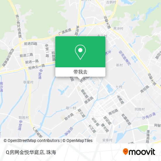Q房网金悦华庭店地图