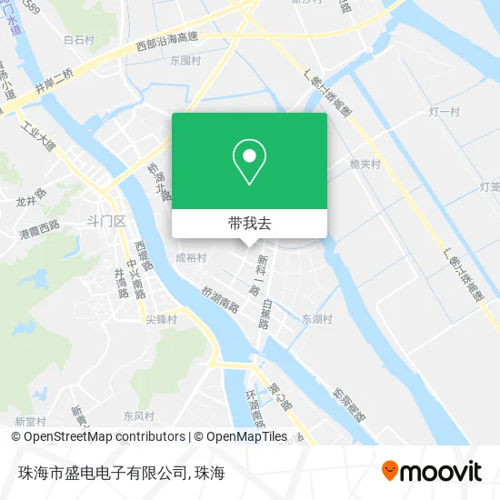 珠海市盛电电子有限公司地图