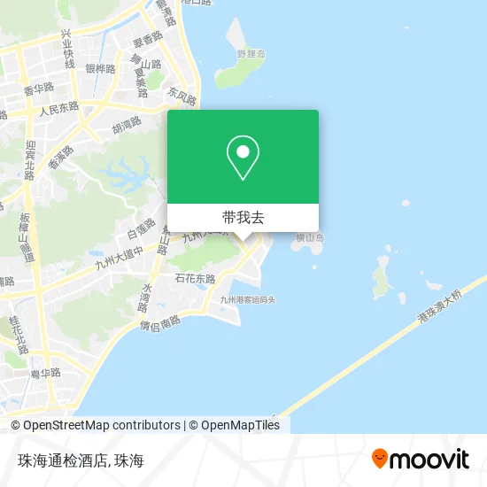 珠海通检酒店地图