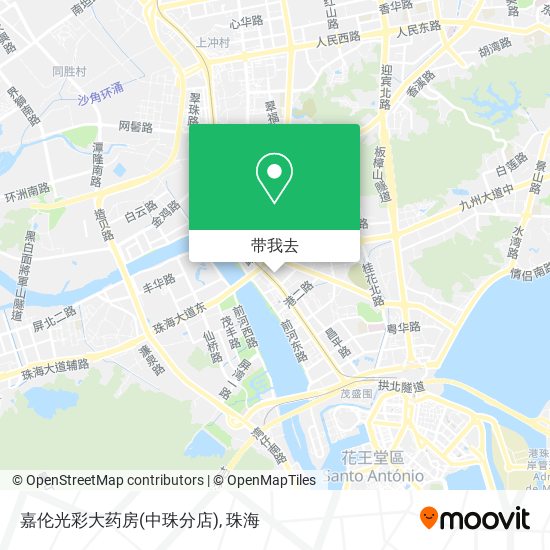 嘉伦光彩大药房(中珠分店)地图