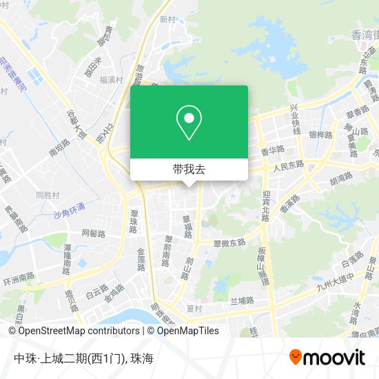 中珠·上城二期(西1门)地图