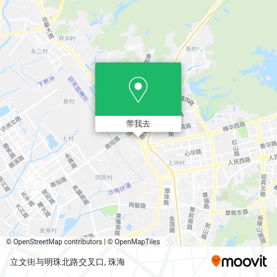 立文街与明珠北路交叉口地图