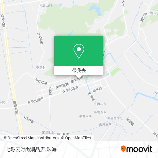 七彩云时尚潮品店地图