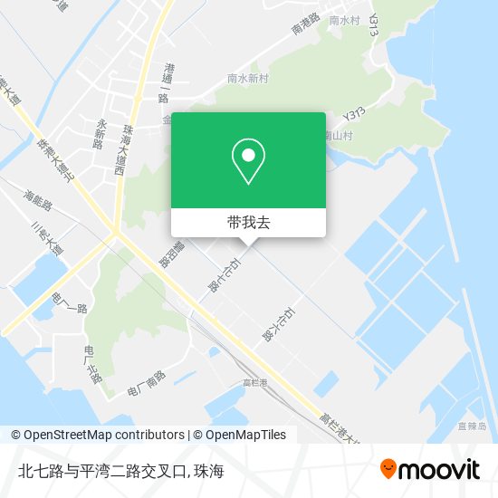 北七路与平湾二路交叉口地图