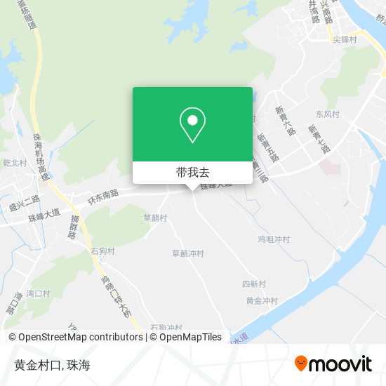 黄金村口地图