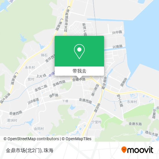金鼎市场(北2门)地图