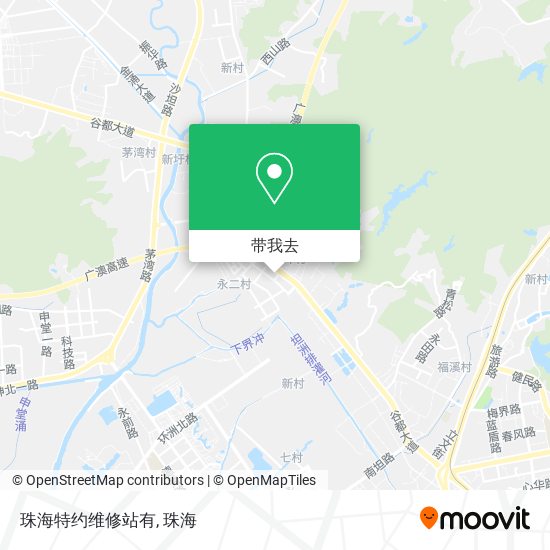 珠海特约维修站有地图