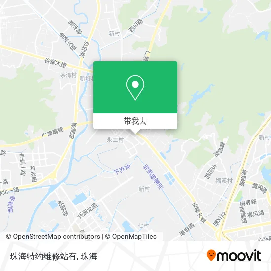 珠海特约维修站有地图