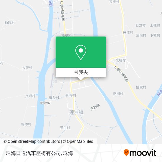 珠海日通汽车座椅有公司地图