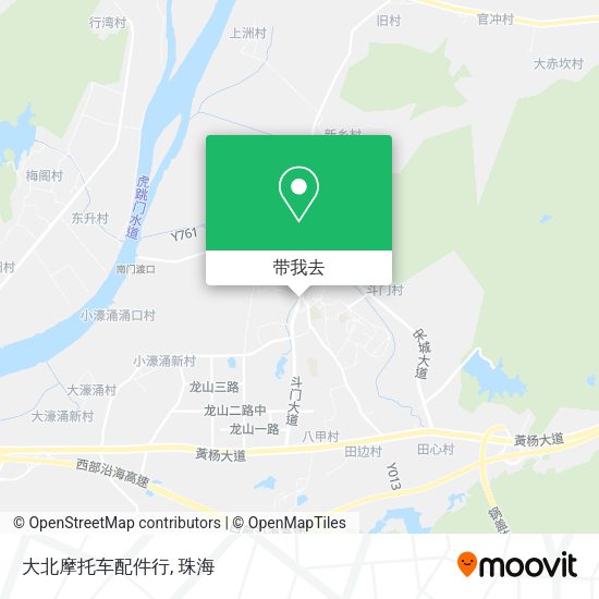 大北摩托车配件行地图