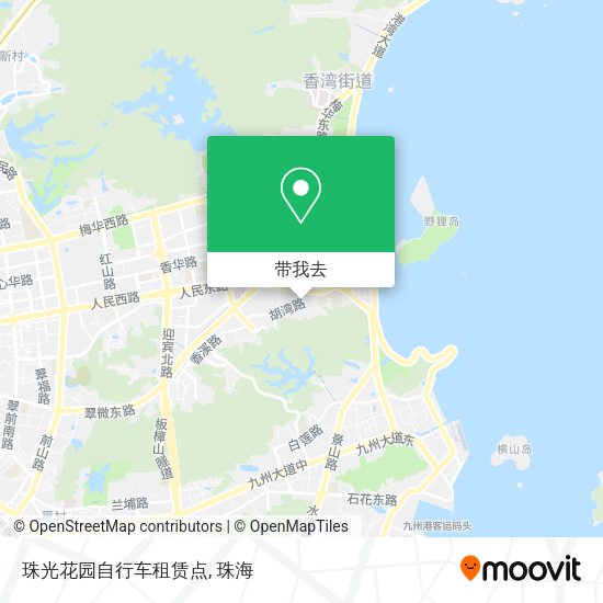 珠光花园自行车租赁点地图