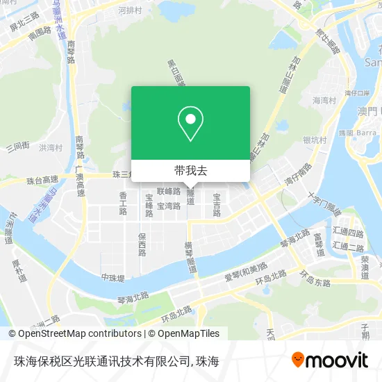 珠海保税区光联通讯技术有限公司地图