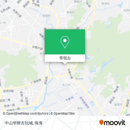 中山华财古玩城地图