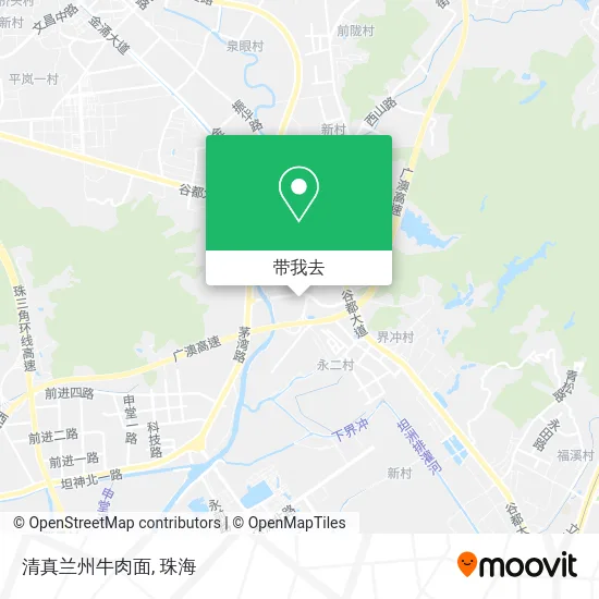 清真兰州牛肉面地图