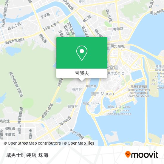 威男士时装店地图