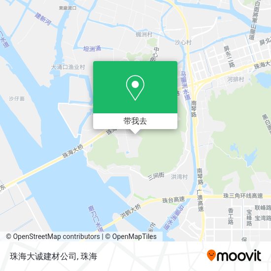 珠海大诚建材公司地图
