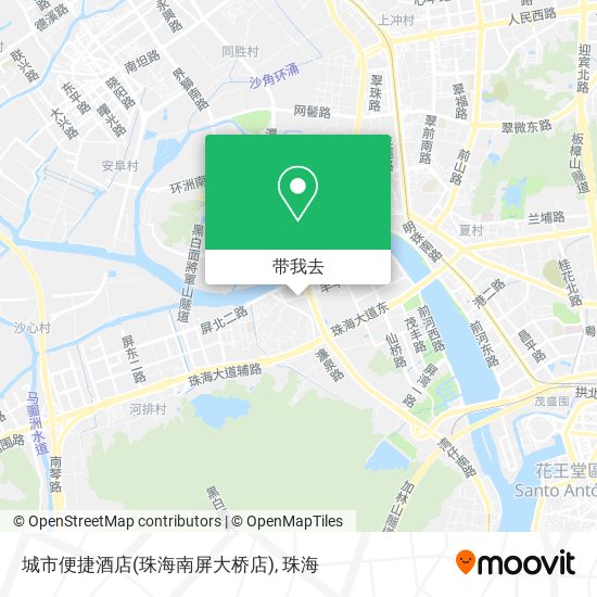 城市便捷酒店(珠海南屏大桥店)地图