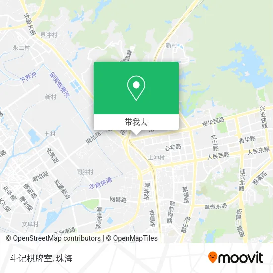 斗记棋牌室地图