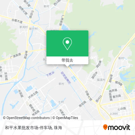 和平水果批发市场-停车场地图